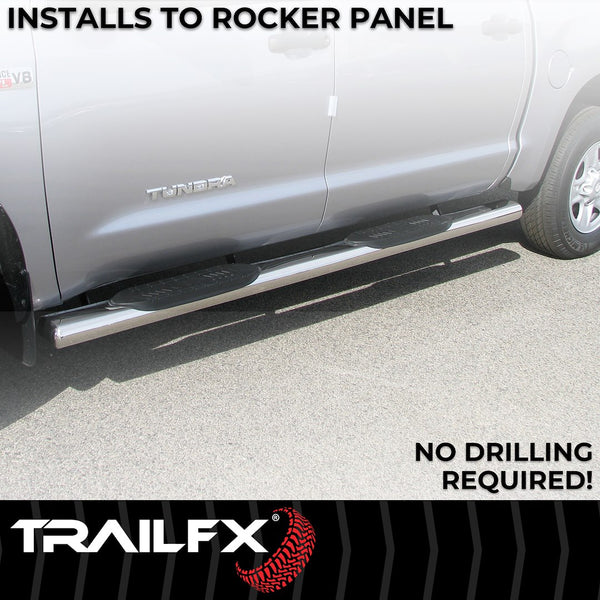 TrailFX 6 Inch Oval Straight Nerf Bar (MPN: A8244S)
