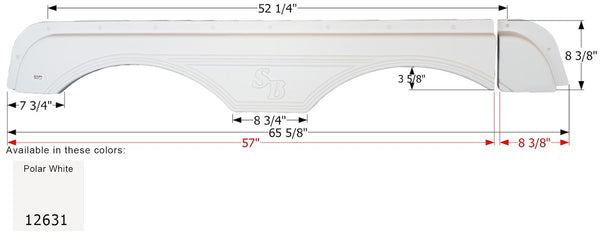 Icon Fender Skirt For Tandem Axle (MPN: 12631)
