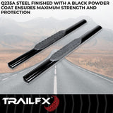 TrailFX Nerf Bar 4 Inch Oval Tube Side Steps (MPN: A1511B)
