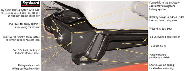 Tuffy Security Under Seat Storage Unit (MPN: 247-01)
