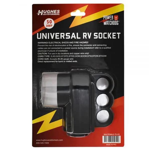 Hughes Auto Replacement Power Cord Plug (MPN: 50ASOCKET)