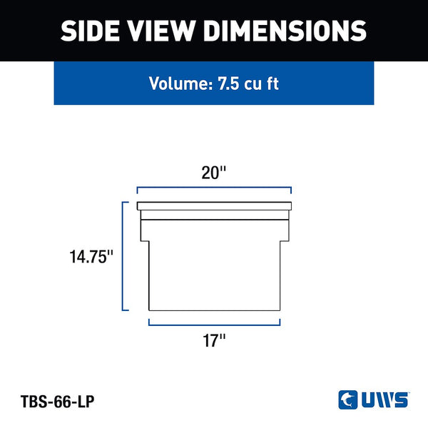 UWS Crossover Low Profile Tool Box (MPN: TBS-66-LP)