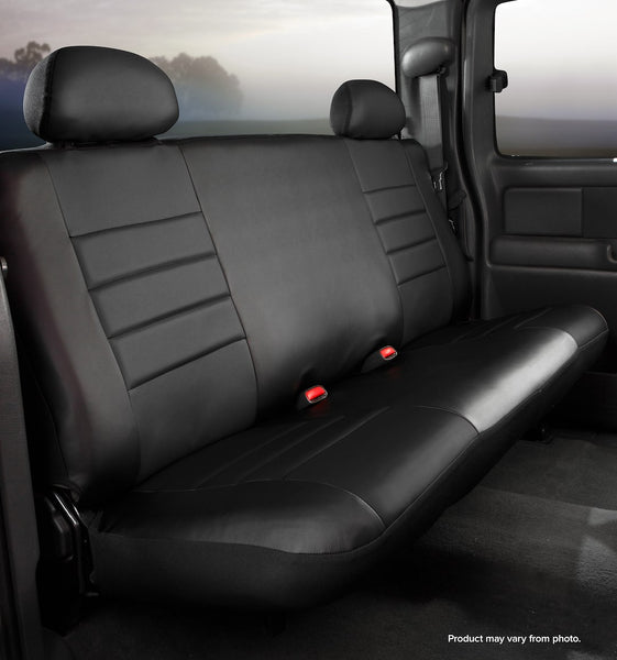 Fia LeatherLite Bench Seat Cover (MPN: SL62-57 BLK/BLK)