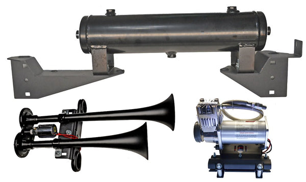 Kleinn Air Horn Dual Tone Round Trumpet (MPN: RZR1000-KIT)