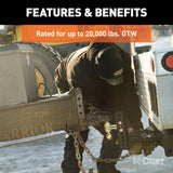 Curt Adjustable Trailer Hitch Ball Mount (MPN: 45902)