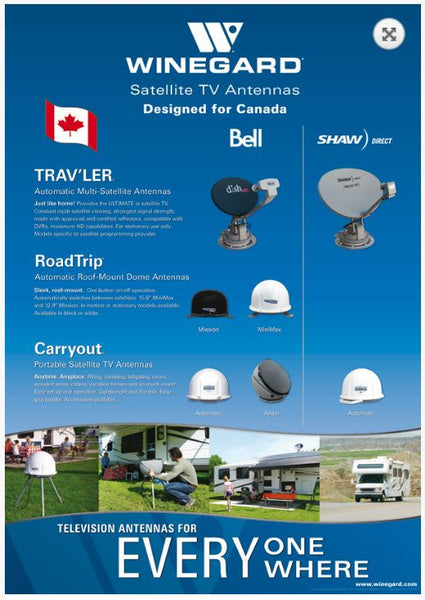 Winegard Canadian Full Line Poster (MPN: WD-220)