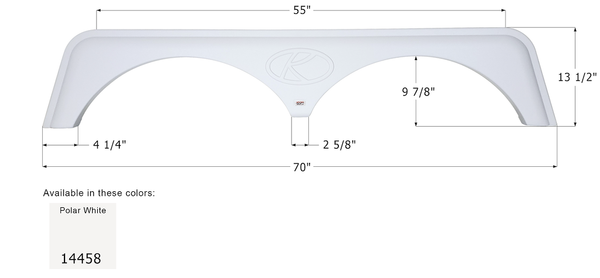 Icon Fender Skirt For Tandem Axle (MPN: 14458)