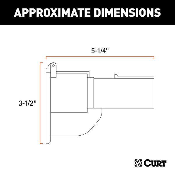 Trailer Wiring Connector Adapter 7-Way Blade to 7-Way Blade (MPN: 57727)