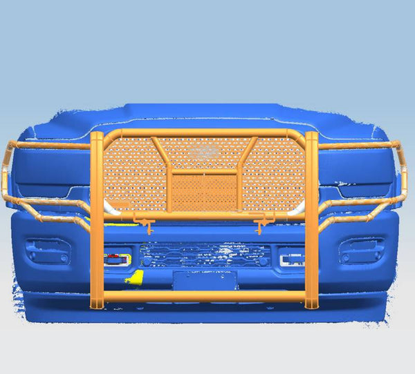 Black Horse Off Road Grille Guard (MPN: RU-DORA20-B)