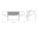 Black Horse Off Road Grille Guard (MPN: RU-FOEX18-B)