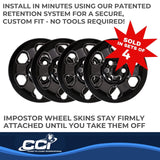 Coast To Coast Impostor Wheel Skin (MPN: IWCIMP90BLK)