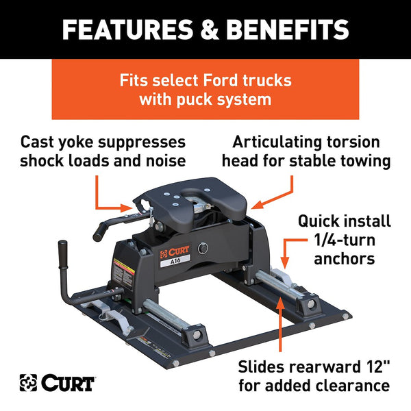 CURT A16 Fifth Wheel Trailer Hitch (MPN: 16675)