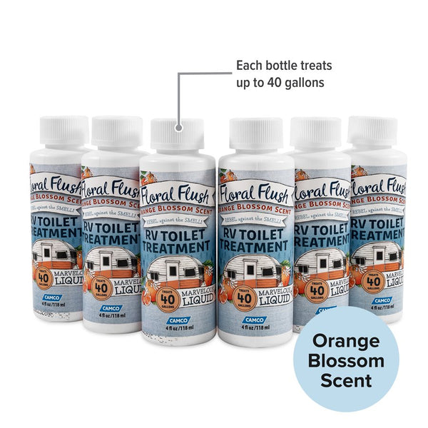 Waste holding tank treatment with floral flush (MPN: 41481)