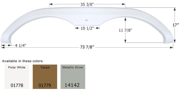 Icon Fender Skirt for Holiday Rambler Models (MPN: 14142)