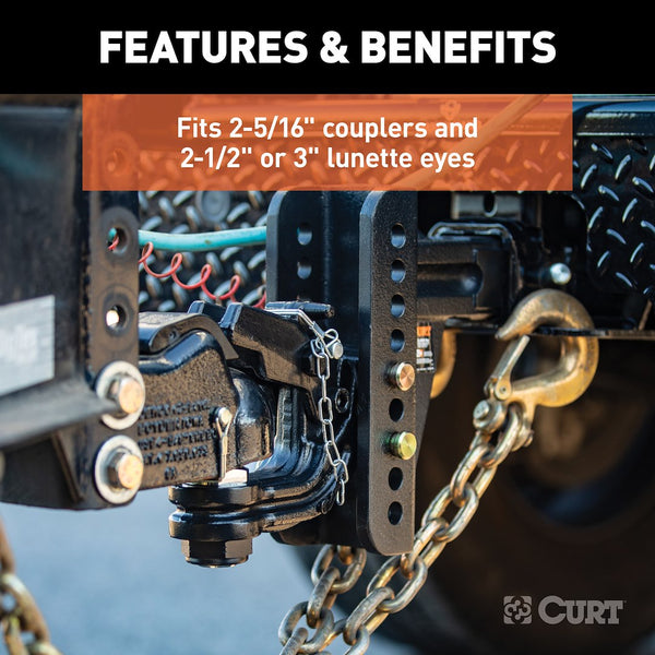 Curt Pintle Hook for Versatile Towing Solutions (MPN: 45922)