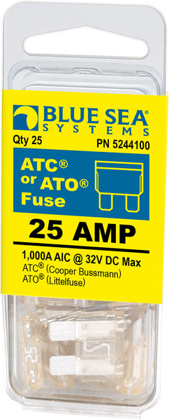 Blue Sea Blade Fuse 25 Amps (MPN: 5244100-BSS)