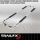 TrailFX Nerf Bar Round Tube Side Steps (MPN: A0070S)