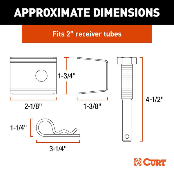 CURT Trailer Hitch Receiver Tube Anti Rattle Bracket (MPN: 22323)