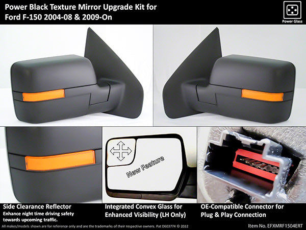 ProEFX Tow Mirrors (MPN: EFXMRF1504ERT)
