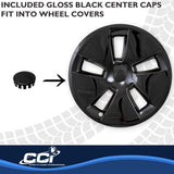 Coast To Coast Wheel Cover Set (MPN: 56518BLK)
