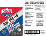 Lucas Oil Synthetic 0W-16 Bag In Box (MPN: 18056)