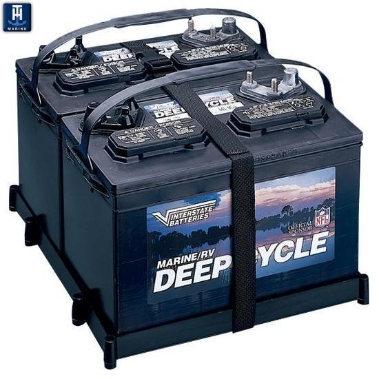 T-H Marine Dual Battery Holder Tray (MPN: DBH-27P-DP)
