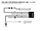Triple-R Light Bar Wiring Harness (MPN: 1L-LP-300)
