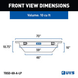UWS Crossover Deep Low Profile Tool Box (MPN: TBSD-69-A-LP)
