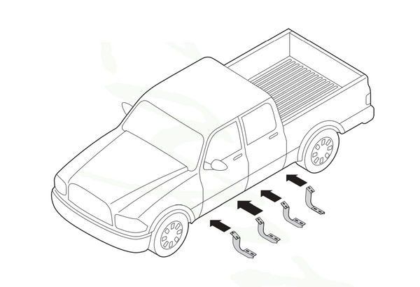 Raptor Series Running Board Component (MPN: RB-0403-BK)