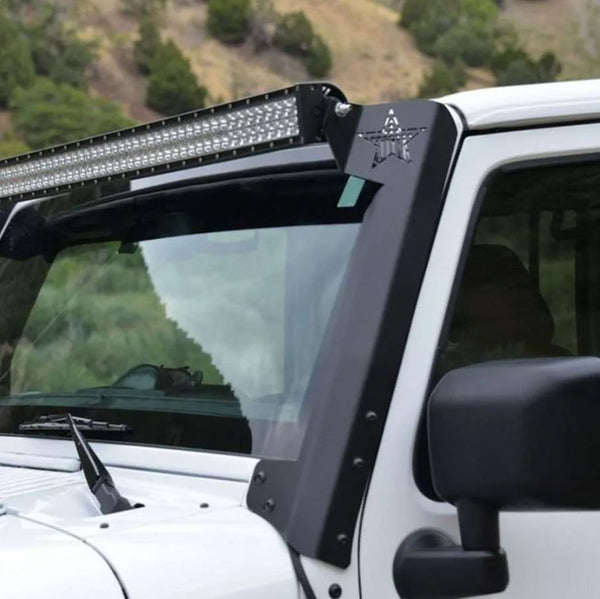Rock Slide Engineering A-Pillar Light Bar Mounting Kit (MPN: AC-WS-100-JK)