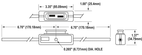 Blue Sea Fuse Holder for MAXI In-Line Fuse (MPN: 5068-BSS)