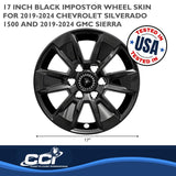 Coast To Coast Impostor Wheel Skin 17 Inch (MPN: IWCIMP436BLK)