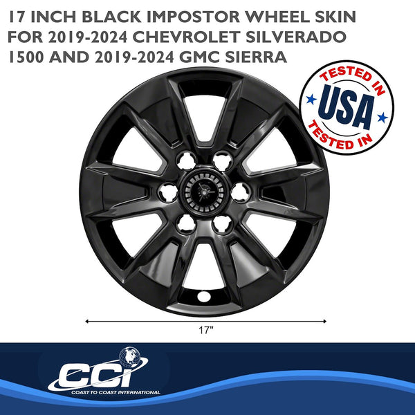 Coast To Coast Impostor Wheel Skin 17 Inch (MPN: IWCIMP436BLK)