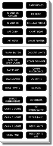 Multi Purpose Label Set for Electrical Systems (MPN: 8039-BSS)