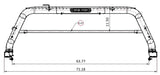 Black Horse Off Road Truck Bed Bar (MPN: RB20BK)