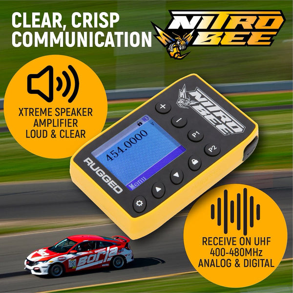 Rugged Radios Nitro Bee Xtreme Handheld UHF Radio (MPN: NITRO-BEE-X)