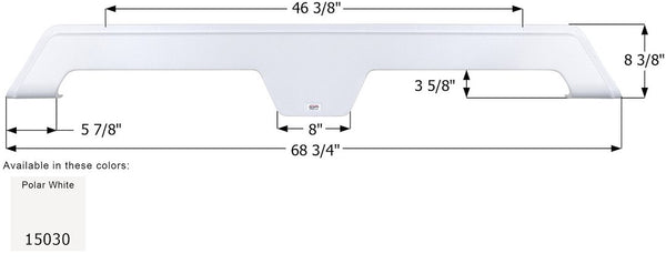 Icon Fender Skirt for Tandem Axle Trailers (MPN: 15030)