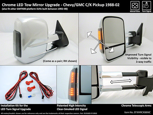 ProEFX Exterior Towing Mirror (MPN: EFXMRCK88MC)