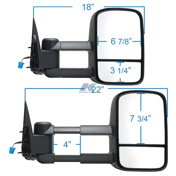 K Source Exterior Towing Mirror (MPN: 62075GE)