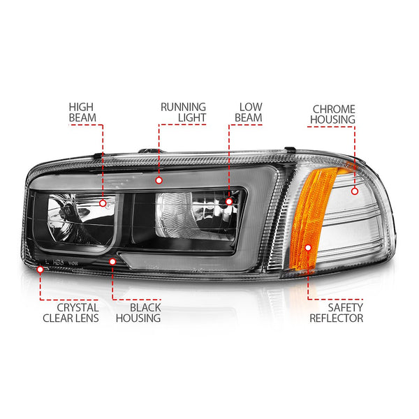 AnzoUSA Headlight Assembly (MPN: 111522)