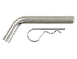 Trailer hitch pin with bent design for Class III and IV receivers (MPN: HP6253WCP)
