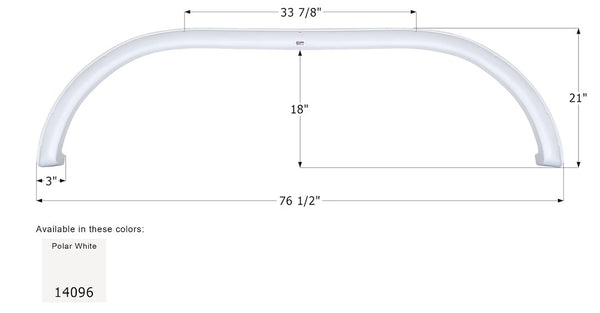 Icon Fender Skirt for Single Axle (MPN: 14096)