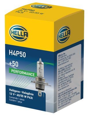 Hella H4 Halogen Headlight Bulb (MPN: 002525651)