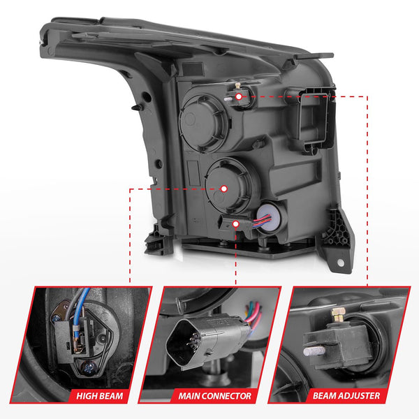 AnzoUSA Headlight Assembly (MPN: 111536)