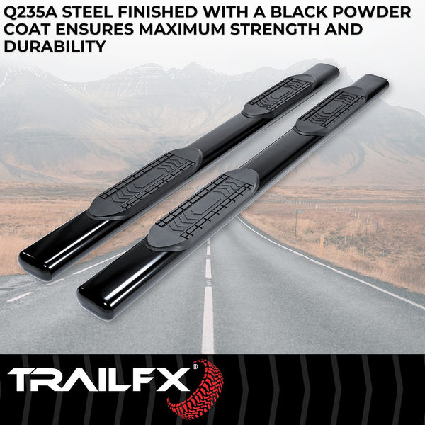 TrailFX 6 Inch Oval Straight Nerf Bar (MPN: A8223B)