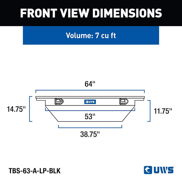 UWS Crossover Angled Low Profile Tool Box (MPN: EC10302)