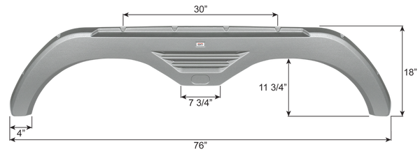 Icon Fender Skirt For Tandem Axle (MPN: 16981)