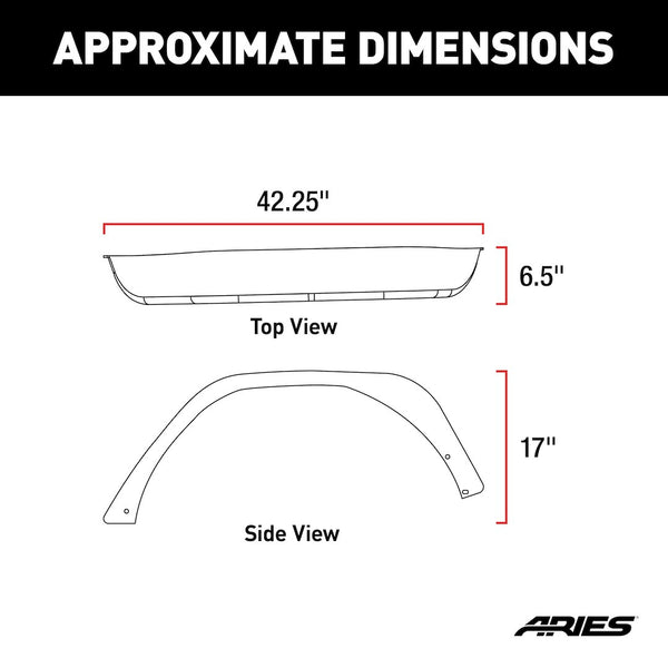 Aries Jeep Fender Flares (MPN: 2500213)