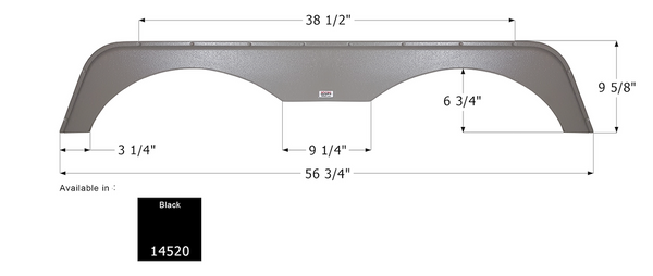 Icon Fender Skirt for Tandem Axle (MPN: 14520)