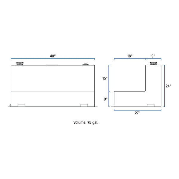 UWS Liquid Transfer Tank (MPN: ST-75-L-MB)